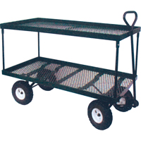Double Deck Wagon, 24" W x 48" L, 600 lbs. Capacity MH239 | Globex Building Supplies Inc.