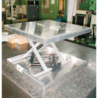 Lift-Tool™ Table Top Scissor Lift, 23" L x 22" W, Aluminum, 300 lbs. Capacity MJ517 | Globex Building Supplies Inc.