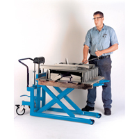 Hydraulic Skid Scissor Lift/Table, 42-1/2" L x 20-1/2" W, Steel, 1000 lbs. Capacity MK792 | Globex Building Supplies Inc.