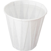 Pleated Cup, Paper, 5 oz., White MMT414 | Globex Building Supplies Inc.