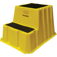 Nestable Industrial Step Stools, 2 Steps, 32-3/4" x 25-3/4" x 20-1/2" High MN658 | Globex Building Supplies Inc.