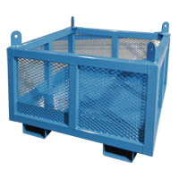 Material Handling Basket, 24" H x 48" W x 48" D, 1000 lbs. Capacity MN664 | Globex Building Supplies Inc.