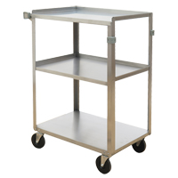 Shelf Carts, 3 Tiers, 15-3/4" W x 32" H x 24" D, 500 lbs. Capacity MO252 | Globex Building Supplies Inc.