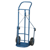 Professional Gas Cylinder Truck CC-1, Mold-on Rubber Wheels, 9" W x 7-1/4" L Base, 250 lbs. MO344 | Globex Building Supplies Inc.