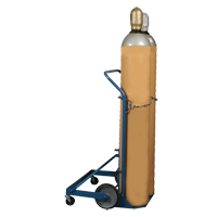 Professional Double Gas Cylinder Truck CC-2, Mold-on Rubber Wheels, 16-7/8" W x 7-1/4" L Base, 500 lbs. MO345 | Globex Building Supplies Inc.