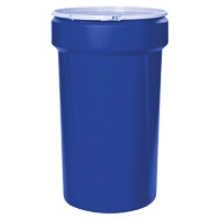 Nestable Polyethylene Drum, 55 US gal (45 imp. gal.), Open Top, Blue MO764 | Globex Building Supplies Inc.