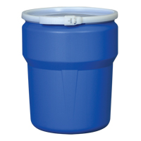 Nestable Polyethylene Drum, 10 US gal (8.33 imp. gal.), Open Top, Blue MO770 | Globex Building Supplies Inc.