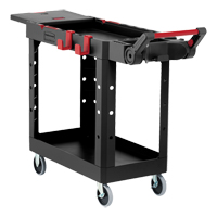 Heavy-Duty Adaptable Utility Cart, 2 Tiers, 25-1/5" x 36" x 51-1/2", 500 lbs. Capacity MO796 | Globex Building Supplies Inc.