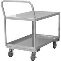Industrial Grade Low Profile Shop Cart, 2 Tiers, 24-1/8" W x 40-3/4" D x 38-1/8" H, 1200 lbs. Cap. MO999 | Globex Building Supplies Inc.