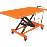 Hydraulic Scissor Lift Table, 63" L x 31-1/2" W, Steel, 1100 lbs. Capacity MP009 | Globex Building Supplies Inc.
