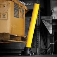 SlowStop<sup>®</sup> Drilled Flexible Rebounding Bollards, Steel, 42" H x 6" W, Yellow MP187 | Globex Building Supplies Inc.