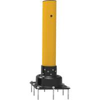 SlowStop<sup>®</sup> Drilled Flexible Rebounding Bollards, Steel, 42" H x 6" W, Yellow MP187 | Globex Building Supplies Inc.