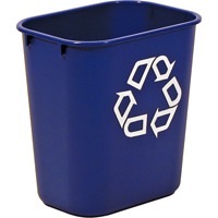 Recycling Container , Deskside, Plastic, 13-5/8 US Qt. NG274 | Globex Building Supplies Inc.