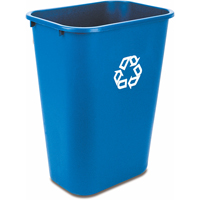 Recycling Container , Deskside, Plastic, 41-1/4 US Qt. NG277 | Globex Building Supplies Inc.