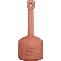 Smoker’s Cease-Fire<sup>®</sup> Cigarette Butt Receptacle, Free-Standing, Plastic, 4 US gal. Capacity, 38-1/2" Height NI587 | Globex Building Supplies Inc.
