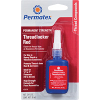 Threadlocker, Red, High, 10 ml, Bottle NIR668 | Globex Building Supplies Inc.