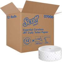 Scott<sup>®</sup> Essential Toilet Paper, Jumbo/Coreless Roll, 2 Ply, 1150' Length, White NJJ008 | Globex Building Supplies Inc.