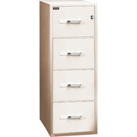 Fire Resistant Filing Cabinets, Steel, 4 Drawers, 19-3/4" W x 31" D x 54" H, Beige OC740 | Globex Building Supplies Inc.