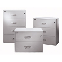 Fire Resistant Filing Cabinets, Steel, 4 Drawers, 38-3/4" W x 23-1/2" D x 55" H, Black OC743 | Globex Building Supplies Inc.
