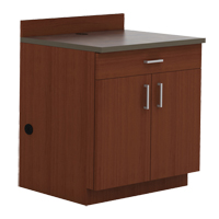 Modular Base Cabinet, Melamine, 39" H x 36" W x 25" D, Mahogany OP748 | Globex Building Supplies Inc.
