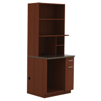Modular Cabinet, Melamine, 39" H x 36" W x 25" D, Mahogany OP756 | Globex Building Supplies Inc.