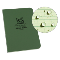 Memo Book, Soft Cover, Green, 112 Pages, 3-1/2" W x 5" L OQ416 | Globex Building Supplies Inc.