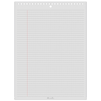Top-Spiral Pad, Soft Cover, White, 35 Pages, 8-1/2" W x 11-7/8" L OQ500 | Globex Building Supplies Inc.