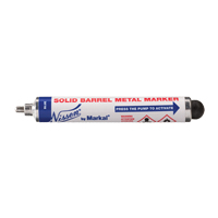 Solid Barrel Metal Marker, Blue, Marker OQ560 | Globex Building Supplies Inc.