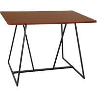 Oasis™ Standing Teaming Table, 48" L x 60" W x 42" H, Cherry OQ703 | Globex Building Supplies Inc.