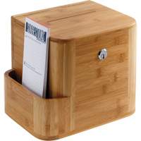 Bamboo Suggestion Box OQ927 | Globex Building Supplies Inc.