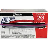 Ziploc<sup>®</sup> Double Zip Food Storage Bags OQ993 | Globex Building Supplies Inc.