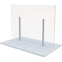 Freestanding Board Mount Sneeze Guard, 36" W x 36" H OR024 | Globex Building Supplies Inc.
