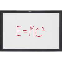 Black MDF Frame Whiteboard, Dry-Erase/Magnetic, 36" W x 24" H OR131 | Globex Building Supplies Inc.