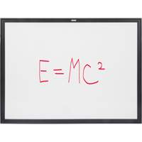 Black MDF Frame Whiteboard, Dry-Erase/Magnetic, 48" W x 36" H OR132 | Globex Building Supplies Inc.