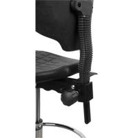 Heavy-Duty Ergonomic Stool, Mobile, Adjustable, 39" - 48", Polyurethane Seat, Black OR330 | Globex Building Supplies Inc.