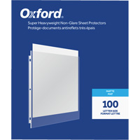 Oxford<sup>®</sup> Heavyweight Non-Glare Sheet Protectors OR340 | Globex Building Supplies Inc.