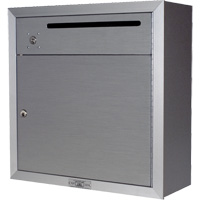 Collection Box, Surface -Mounted, 12-3/4" x 16-3/8", 2 Doors, Aluminum OR348 | Globex Building Supplies Inc.