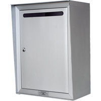 Collection Box, Wall -Mounted, 16-3/16" x 6-3/8", Aluminum OR349 | Globex Building Supplies Inc.