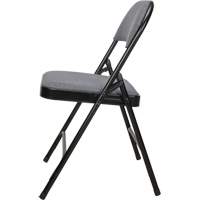 Deluxe Fabric Padded Folding Chair, Steel, Grey, 300 lbs. Weight Capacity OR434 | Globex Building Supplies Inc.