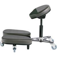 STAG4 Adjustable Kneeling Chair, Vinyl, Black/Grey OR511 | Globex Building Supplies Inc.