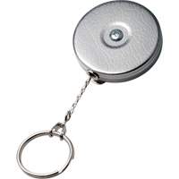 Original Series Retractable Keychain, Chrome, 24" Cable, Belt Clip Attachment PAB229 | Globex Building Supplies Inc.