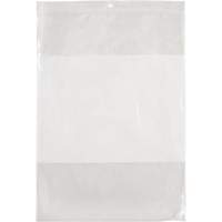 White Block Poly Bags, Reclosable, 12" x 9", 2 mils PF951 | Globex Building Supplies Inc.