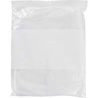 White Block Poly Bags, Reclosable, 15" x 12", 2 mils PF963 | Globex Building Supplies Inc.