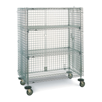 Wire Shelf Cart, Chrome Plated, 21-1/2" x 68-1/2" x 40", 500 lbs. Capacity RL390 | Globex Building Supplies Inc.