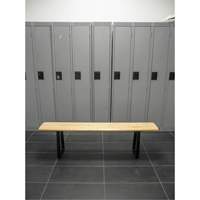 Locker Room Bench, Wood, 48" L x 9-1/4" W x 16-1/2" H RL871 | Globex Building Supplies Inc.