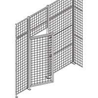Standard-Duty Wire Mesh Partition Swing Door, 3' W x 7' H RN626 | Globex Building Supplies Inc.