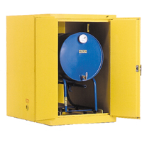 Drum Safety Cabinets, 400 lbs. Cap., Yellow SA068 | Globex Building Supplies Inc.