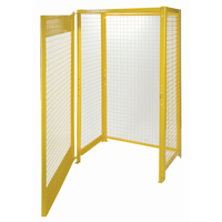 Gas Cylinder Cabinets, 10 Cylinder Capacity, 44" W x 30" D x 74" H, Yellow SAF837 | Globex Building Supplies Inc.