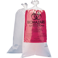 Biohazard Disposal Bags, Bio-Hazard, 24" L x 12" W, 1.5 mils, 100 /pkg. SAM051 | Globex Building Supplies Inc.