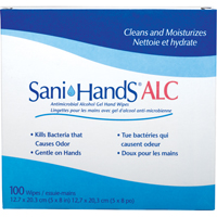 Sani-Hands<sup>®</sup> ALC Antimicrobial Hand Wipes, Packet SAY434 | Globex Building Supplies Inc.